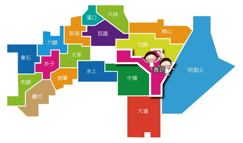 嘉義縣地圖
