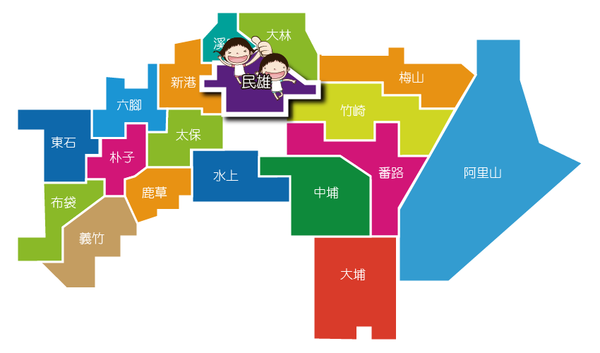嘉義縣地圖