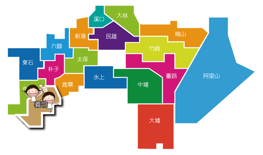 嘉義縣地圖